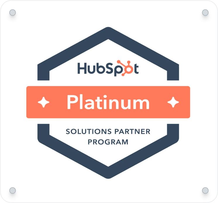 Hubspot platinum partner badge