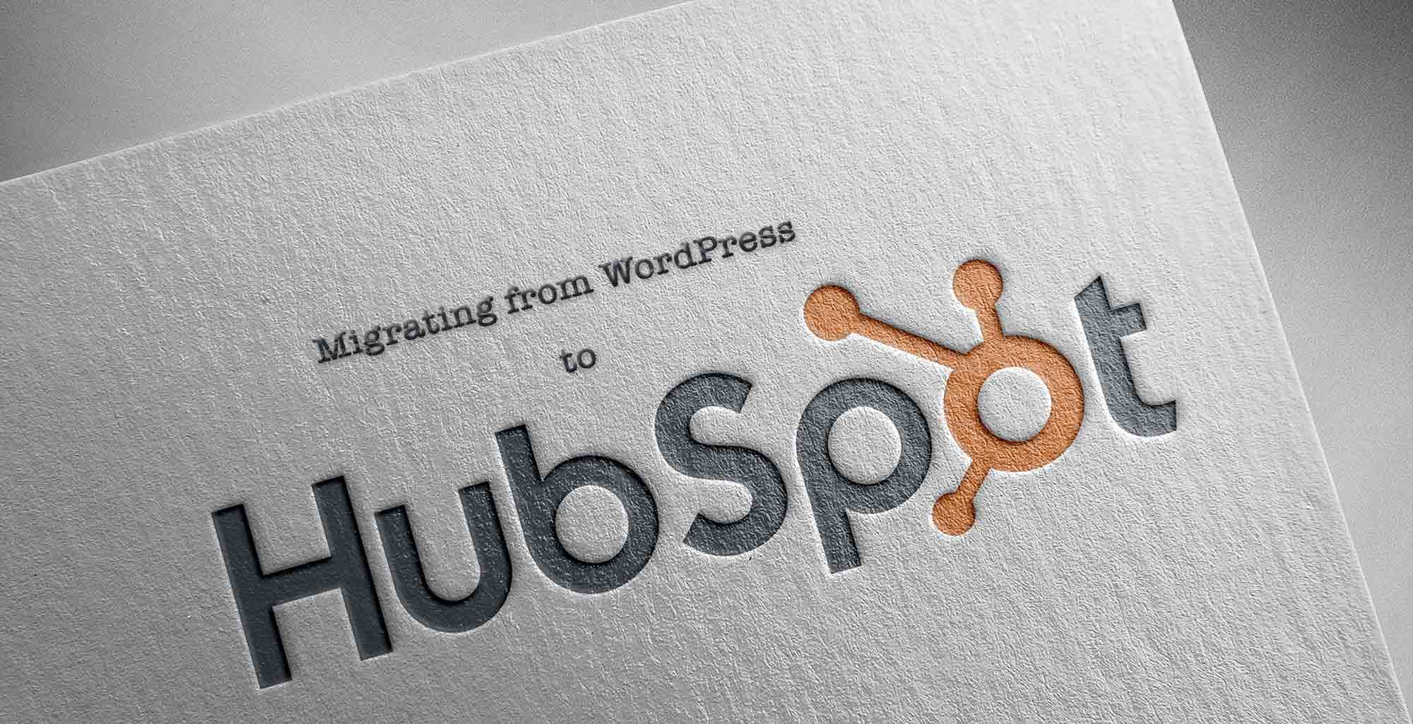 Migrate from WordPress to HubSpot